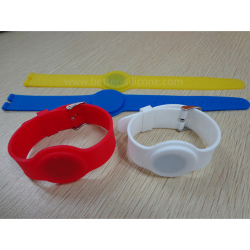 Pulsera RFID de goma de silicona impermeable de moda